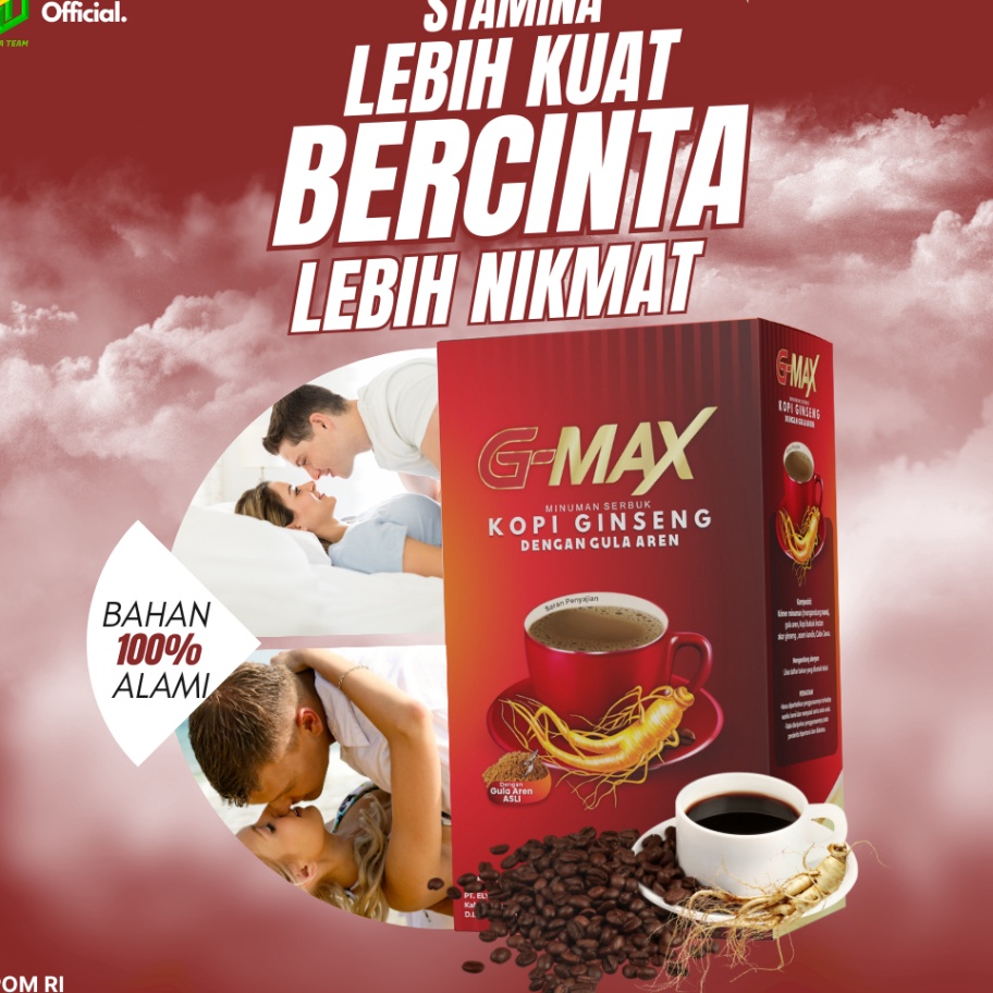 

GQLY7799 TEBUS MURAH KOPI STAMINA PRIA DEWASA TAHAN LAMA ORIGINAL BPOM G-MAX KOPI EXTRA GINGSENG 10 SACHET DARI HERBAL ALAMI BERKUALITAS