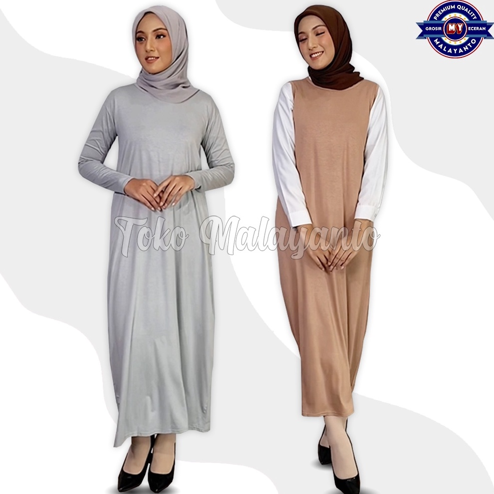 TERMURAH DAN TERBAIK >>  Baju Manset Gamis Tangan Panjang & Tanpa Lengan Wanita Kerah Leher Turtle N