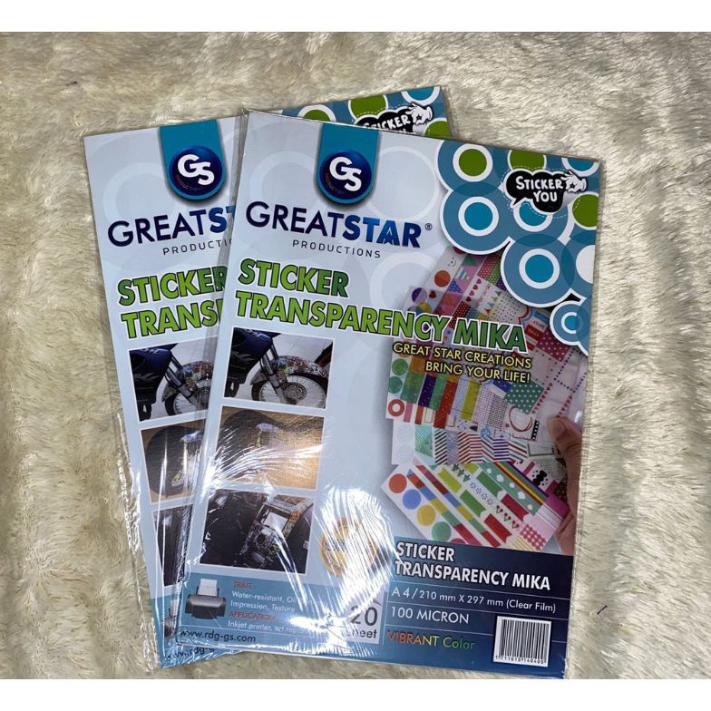 

2.2 Promo >> transparancy film A4/20 (for inkjet/dye ink)TRANSPARANT FILM/STEMPEL FLASH