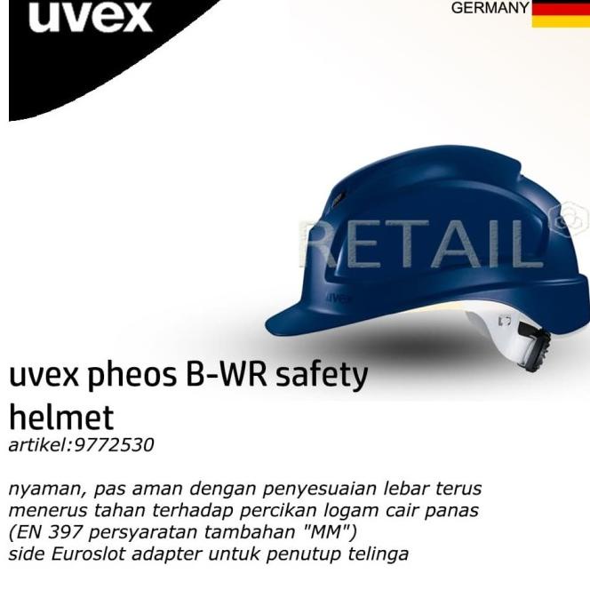 Helm Uvex Pheos B-Wr Safety Helmet 9772530