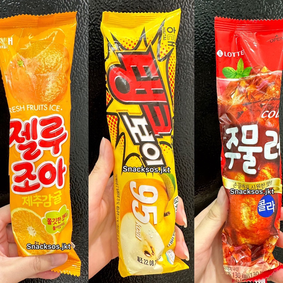 

MQQB8431 【FSASH SALE】 LOTTE ICE ZUMULEE COLA / HAITAI ZELLUZOA ICE TUBE ORANGE / HAITAI TANKBOY ICE TUBE PEAR