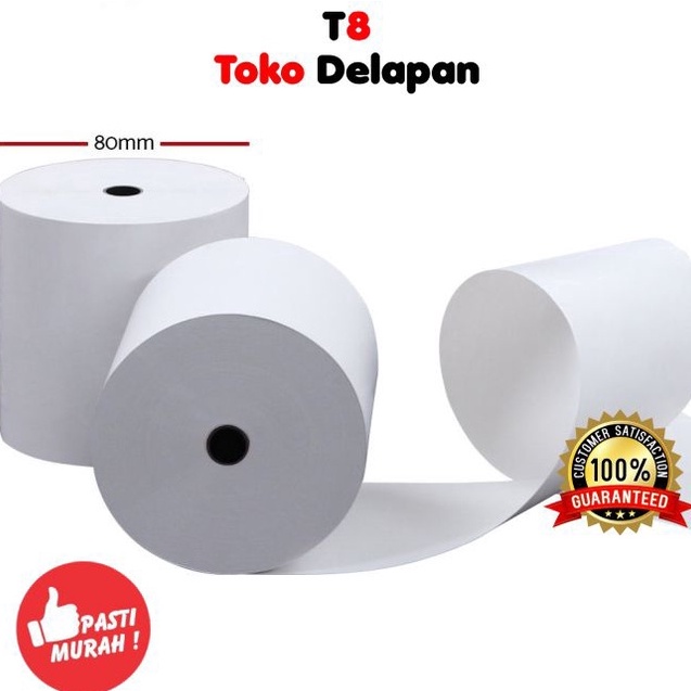 

LDQW3372 Terlaku... Kertas Kasir Struk / Thermal Paper / EDC - 80X80mm