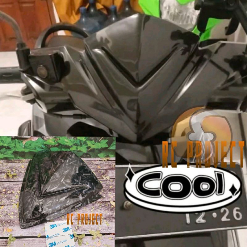 Visor Beat Karbu Carbon Forget - Visor Terbaru Beat Karbu Carbon Forget - Visor Mini Beat Karbu Carb