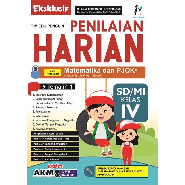 MUST HAVE EKSKLUSIF PENILAIAN HARIAN + AKM SD/MI KELAS 4 TERLARIS