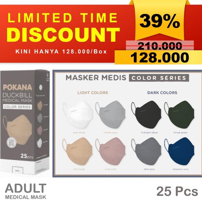 Masker Duckbill Pokana / Pokana Duckbill Medical Mask / Masker medis