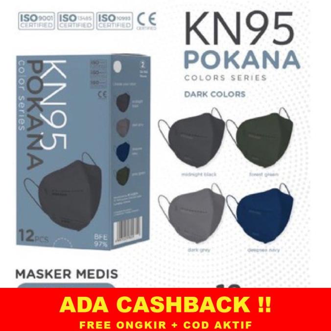 Masker Pokana KN95 6 ply / KN95 Pokana Mask