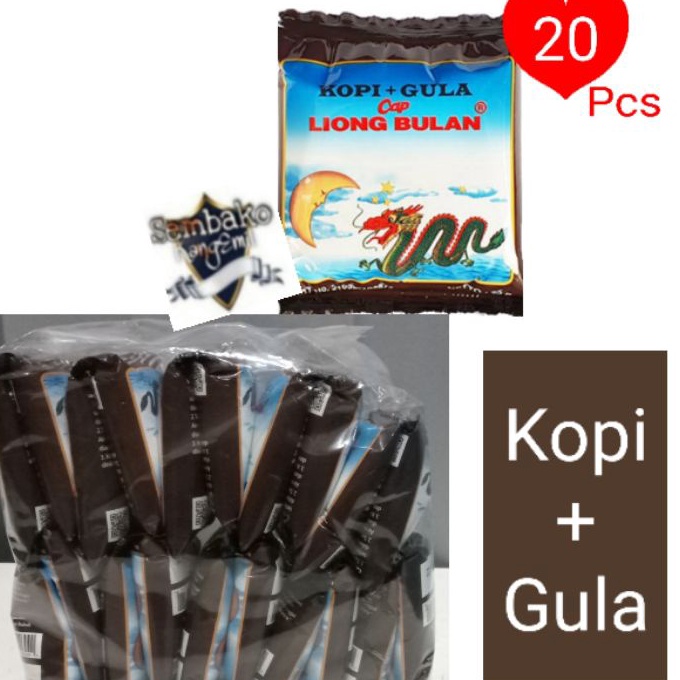 

Terbaik Kopi Cap Liong Bulan Plus Gula Isi 20Pcs @28gram grosir