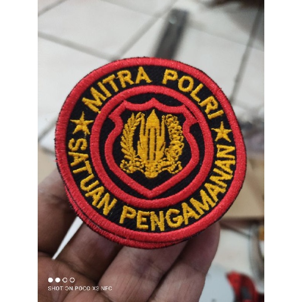 bordir satpam mitra polri