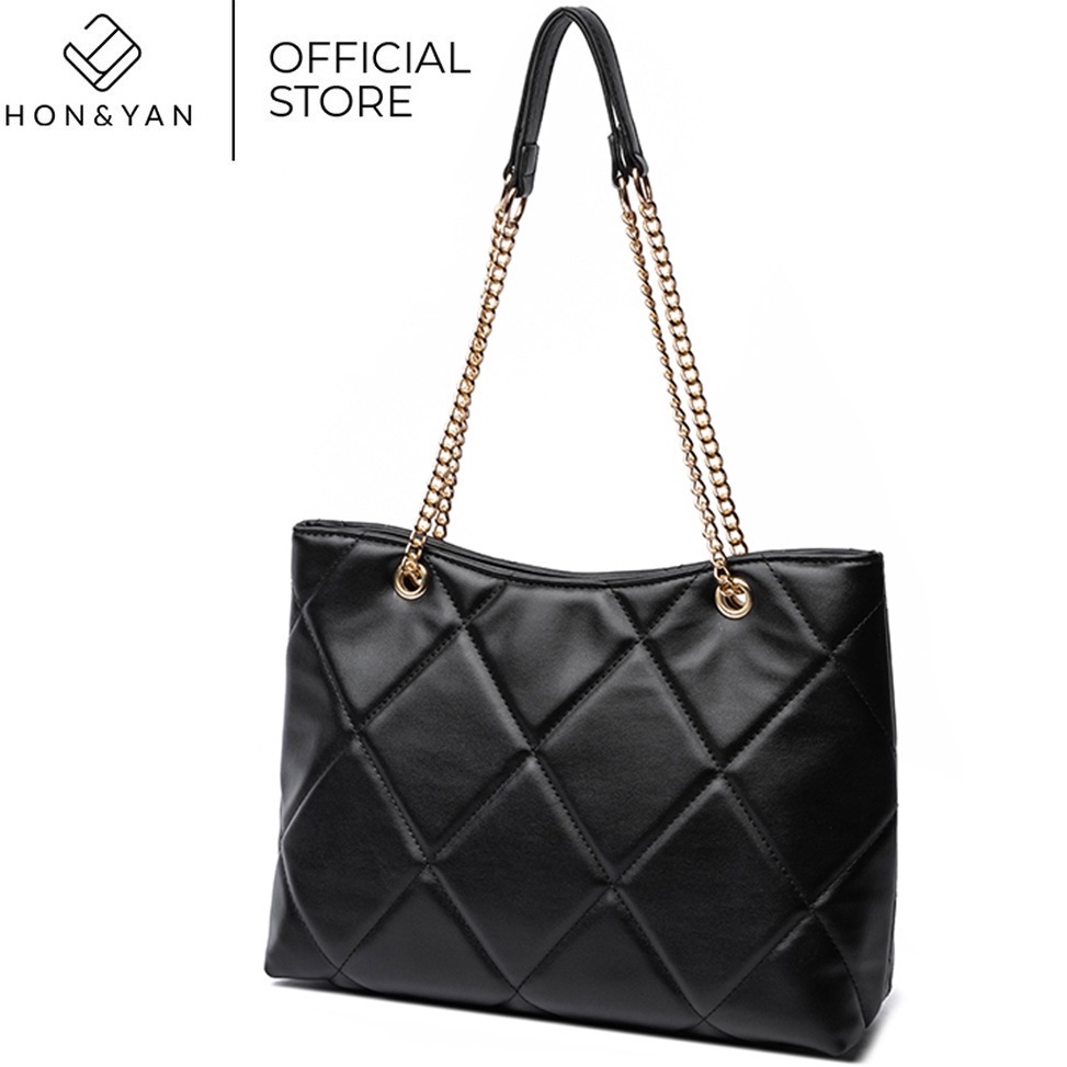 Big Sale.. [HONYAN] Tas Tote Bag Wanita Import Tas Selempang Shoulder Wanita Tali Rantai - Jennifer 