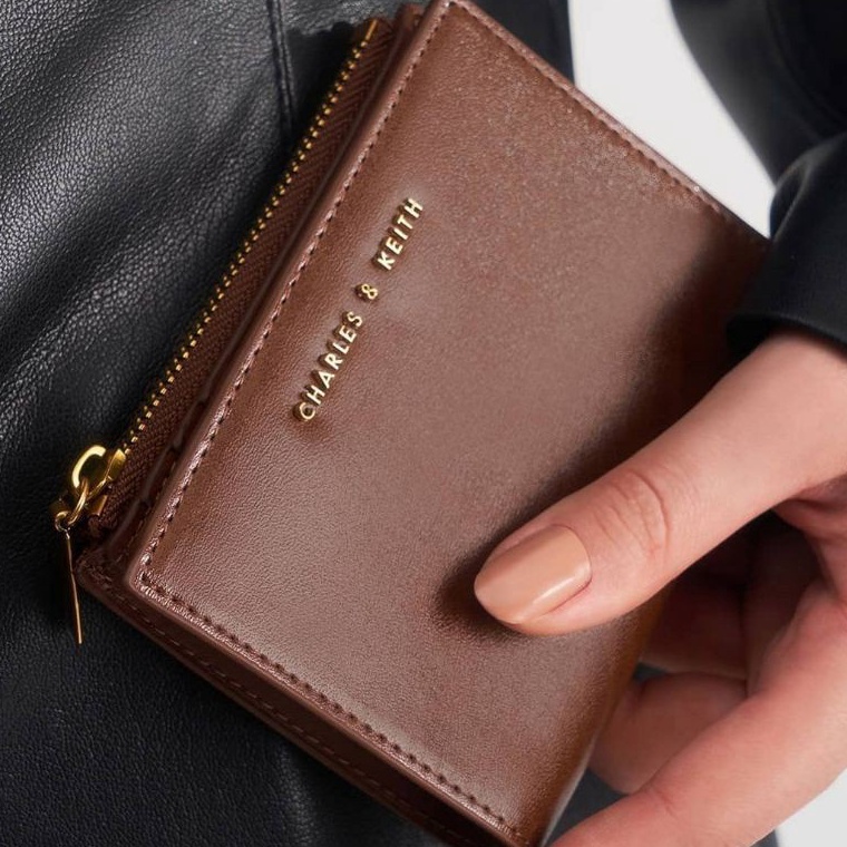 Recomended.. DOMPET CK WALLET KAROL MINI TOP ZIP - CK070