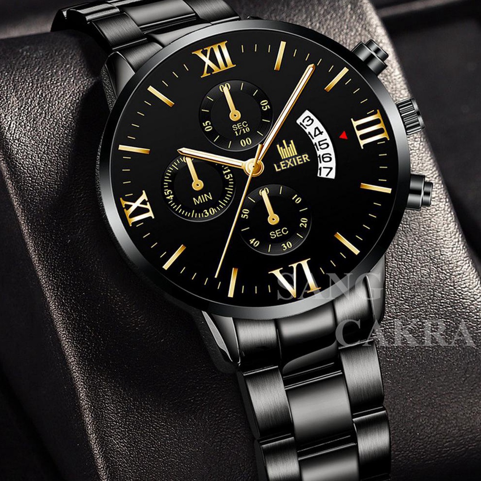 Rekomendasi.. Jam Tangan Pria LEXIER Model Terbaru 2023 Dial Tipis Cross-Border Fashion New Men's Wa