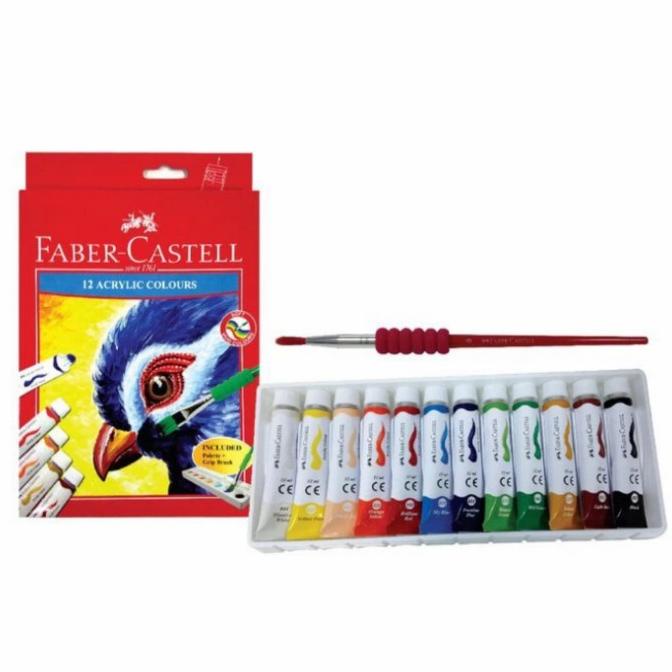 

Terbaru!! cat air akrilik faber Castell 12 Baru|Kode 1256