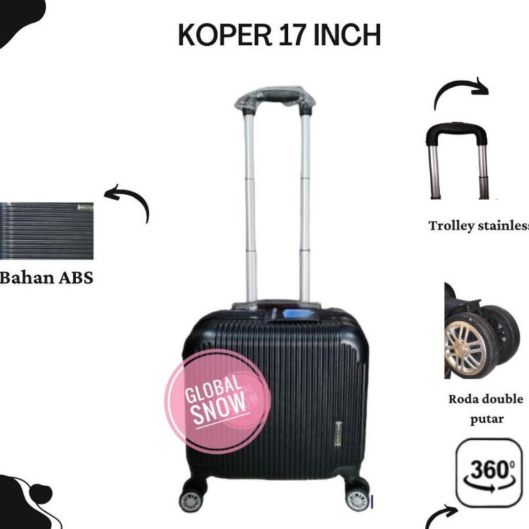 Tren Terbaru.. Koper 17inch Polo Fans / Global Snow / Koper 17 inch Travel / Koper Pramugari / Koper