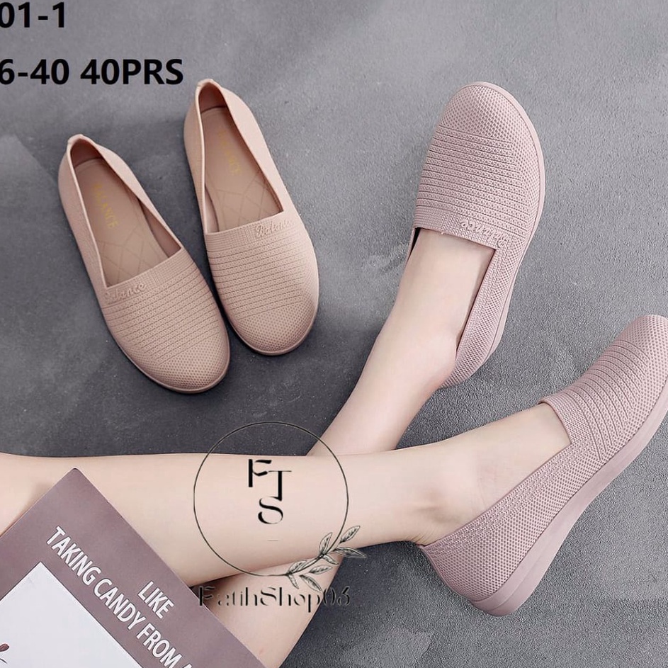 ✨STAR✨ SEPATU BALANCE 401-1 SEPATU WANITA KARET/sepatu jelly import gas 