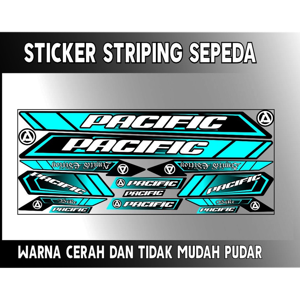 [♔ L83<] COD- STIKER VARIASI STRIPING BIKE-SEPEDA PASIFIC BMX SET SETIKERS Good product