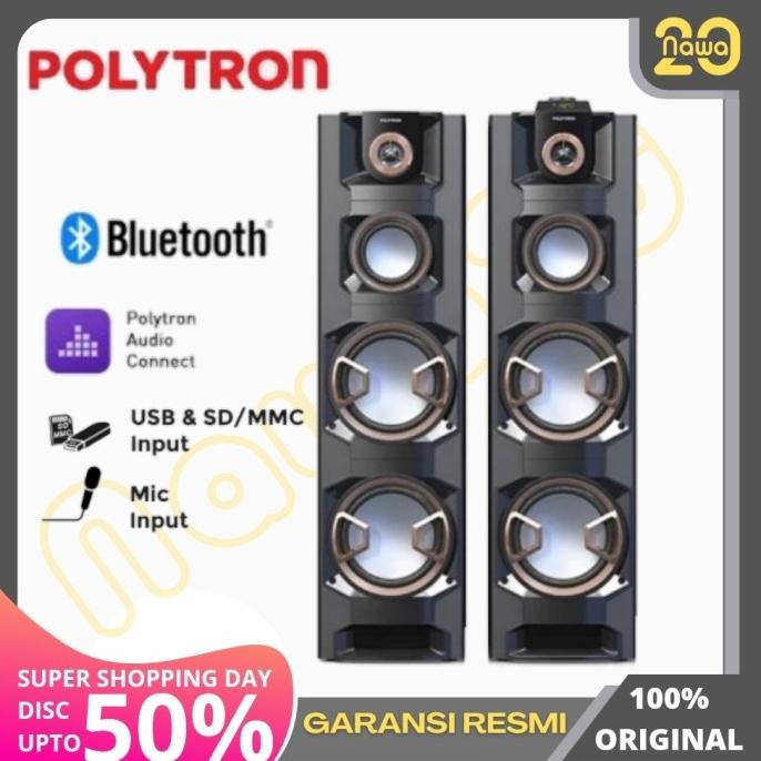 SPEAKER POLYTRON PAS 8E28 AUDIO AKTIF PAS8E28 KARAOKE PAS-8E28 SALON