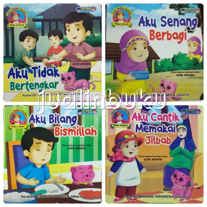 

Promo Paket 15pcs Buku cerita Anak Aku Balita Cerdas Syiffa dan kitty