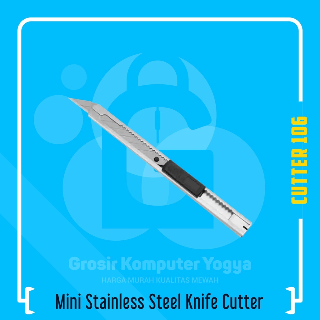 

Mini Stainless Steel Knife Cutter Pisau Pemotong Kecil