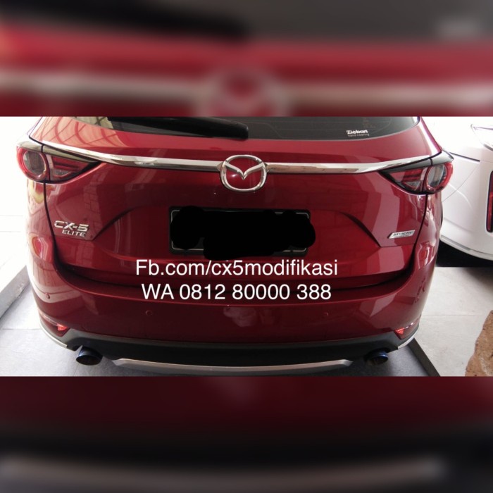 [Original] Garnish Chrome Ducktail Cx-5 Cx5 Elite Terbatas