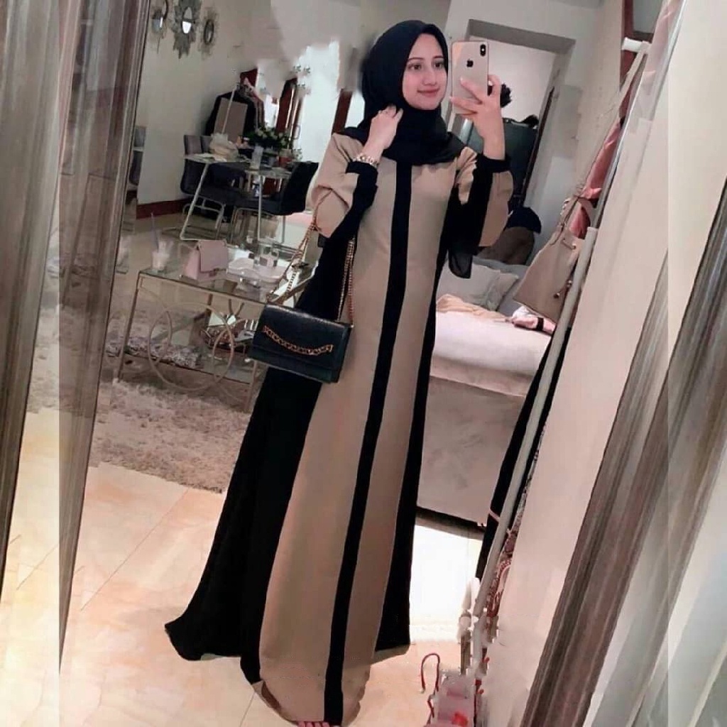 Gamis Wanita Dewasa Terbaru 2023 Viral Remaja Aesthetic Games Pengajian Elegan Games2023 Syari Hitam