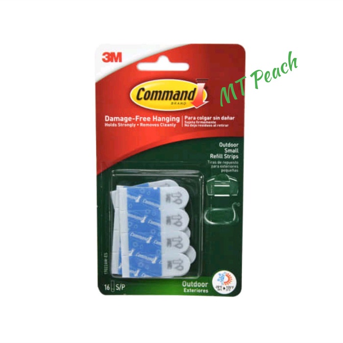 

3M COMMAND STRIP ISI ULANG OUTDOOR SMALL FOAM REFILL STRIPS COMMAND