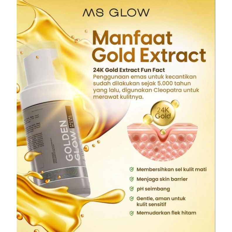 Bestseller✉sabun ms glow / face wash ms glow / golden glow face wash ms glow /  toner ms glow