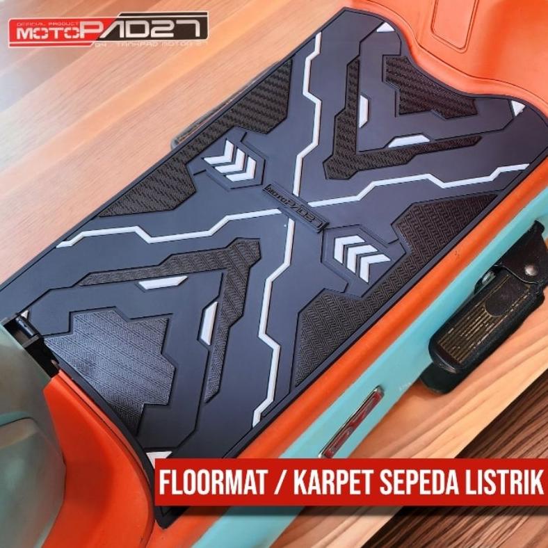 Limited - moad27 pijakan karpet sepeda motor listrik uwinfly / goda / exotic / genio / dll 