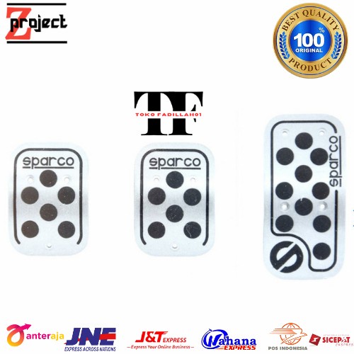 ✨Baru Sparco Cover Pedal Mobil Manual 3 Pcs / Cover Pedal Sparco 3 Pcs Terbaru