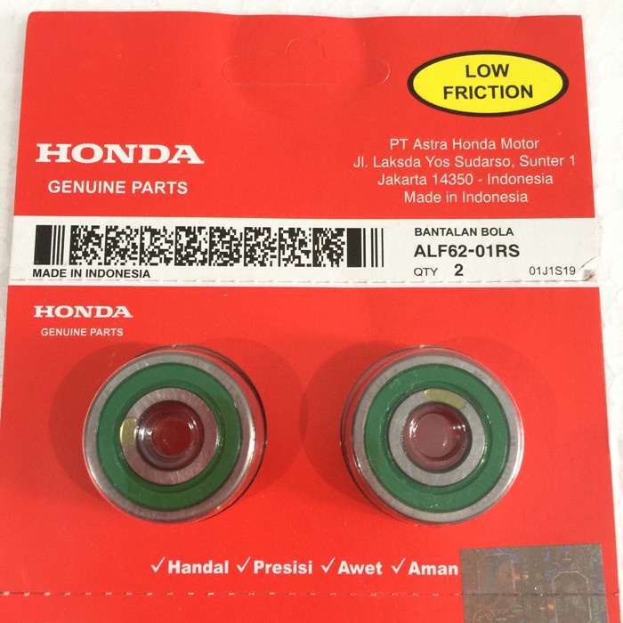 Laher / Bearing Set ALF 6201 RS ORI AHM ORIGINAL