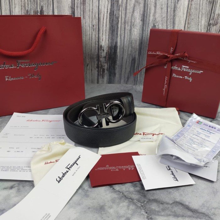 ✨Termurah Ikat Pinggang Sabuk Belt Fr Kulit Asli Reversible F7-2 Bisa Sameday