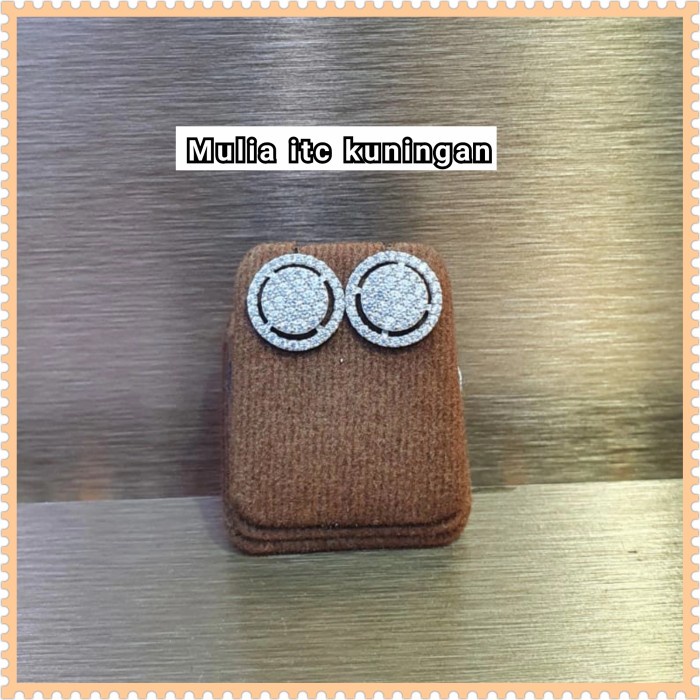 ✨Termurah Giwang / Anting Mas Putih Kadar 750 Asli Emas Bisa Gojek
