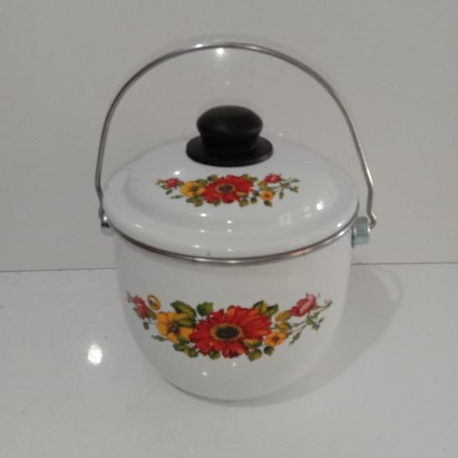 Panci Set Enamel / Kedaung, Merebus Herbal, Makanan, Motif Random