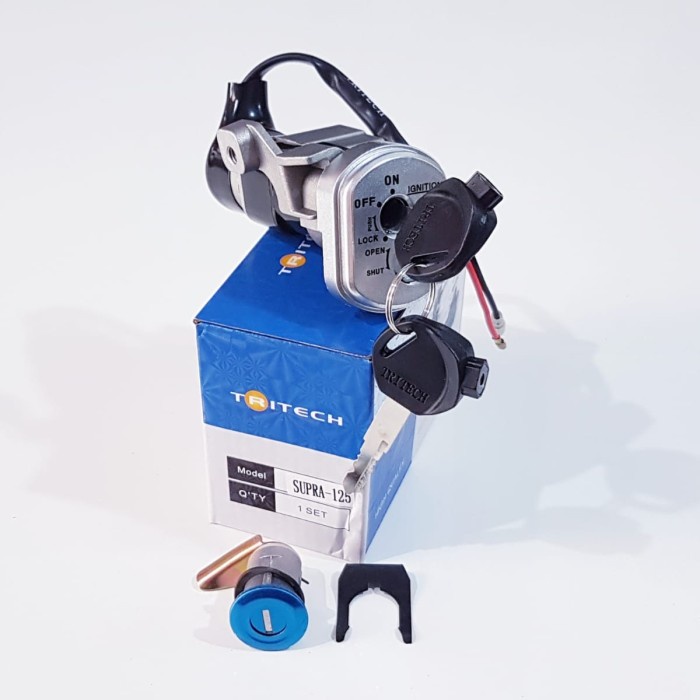 Terlaris Kunci Kontak Set Kunci Jok Ori Tritech Motor Supra X 125 Lama/Karbu