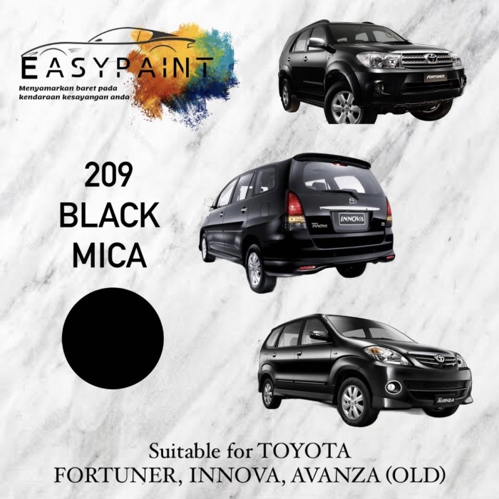 CAT OLES MOBIL 209 BLACK MICA - TOYOTA INNOVA, AVANZA, FORTUNER