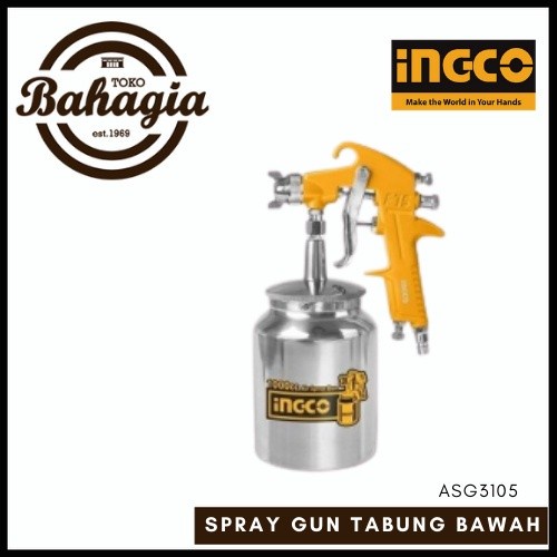 ✅Original Spraygun Alat Cat Mesin Semprotan Cat Spray Gun Tabung Bawah Ingco Terbatas