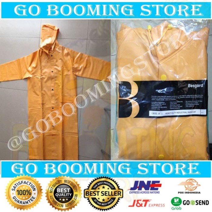 [COD] Mantel Jas Hujan Pvc Tebal / Raincoat Mantel Safety / Rain Coat Proyek Bisa Gojek