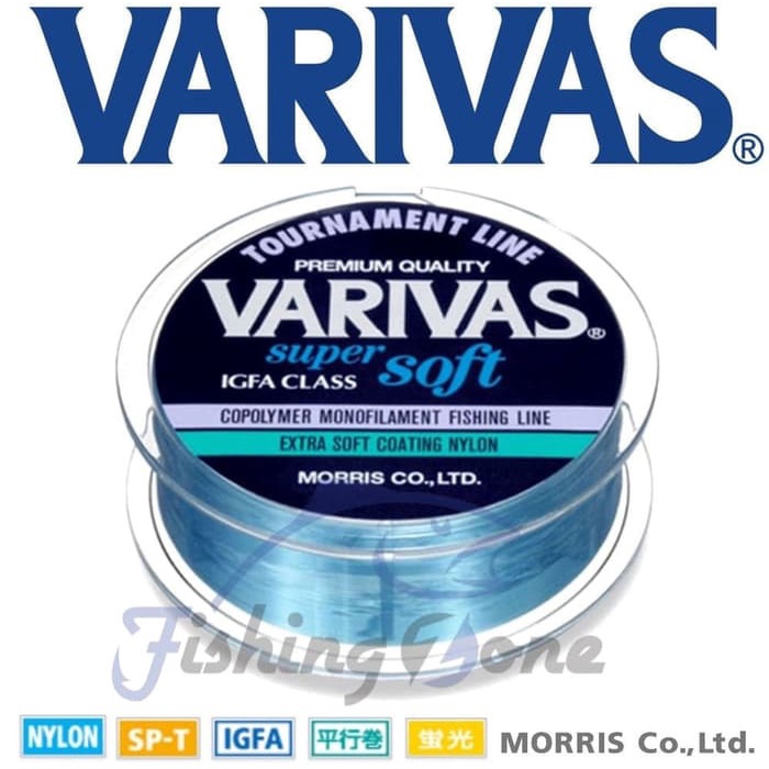 [New Ori] Varivas Tournament Super Soft Monofilament Line 150M - 16Lb/0.330Mm Berkualitas