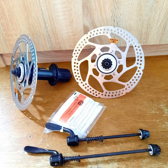 [New Ori] Hub Shimano Rm66 32H  Rotor Shimano Rt53 160Mm Centralock Bisa Gojek