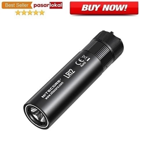 ✨New Ori Nitecore Lr12 Senter 2In1 Design Lipstick Cree Xp-L Hd V6 1000 Lumens Bisa Sameday