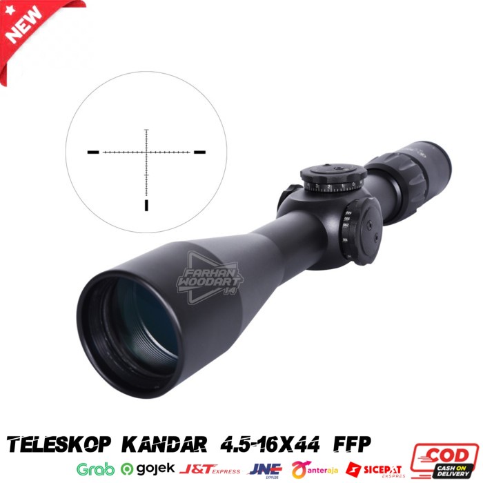 ✨New Ori Teleskop Kandar 4.5-14X44 Ffp Tahan Getar Telescope Kandar Retikel Zom Bisa Gojek