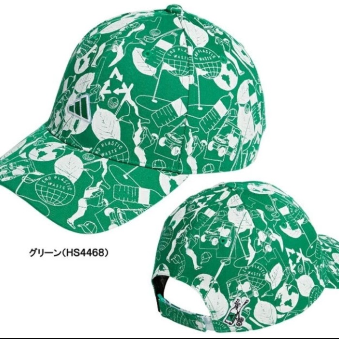 ✨New Ori Topi Golf Adidas Monogram Green Original Berkualitas