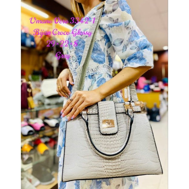 Tas UmanoVero Bijan Glossy 3342 - 1 (Barang Ready Stok) tas kantor tas wanita tas original tas mewah