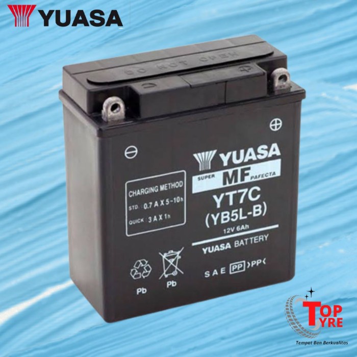 ✨New Accu Yuasa Yt7C Accu Kering Accu Motor Supra Mio Lama Megapro Terbatas