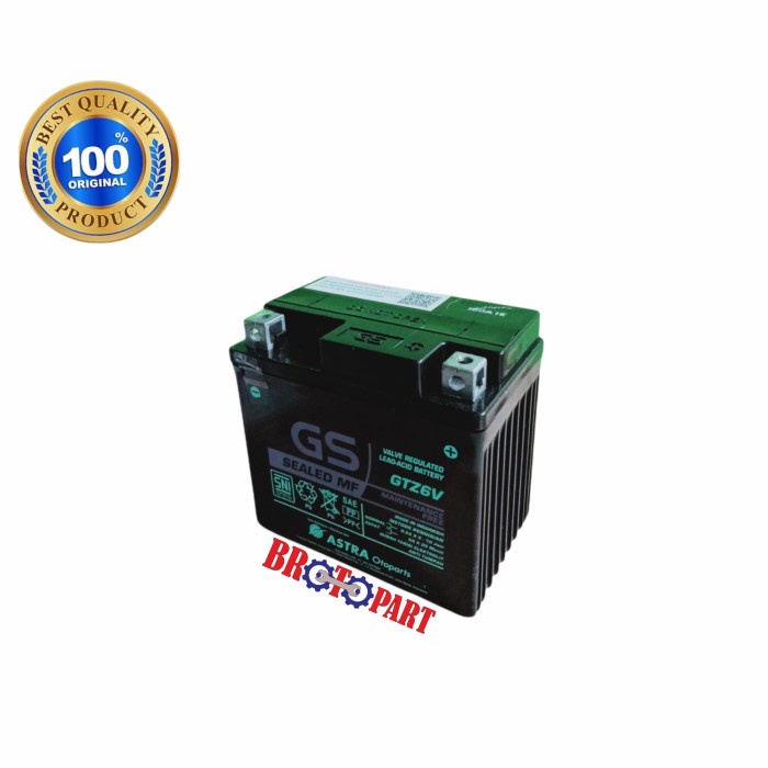 ✨New Aki Motor Gs Astra Otoparts Ori Gtz6V Honda Cbr150 Cbr250 Cb150R Crf Berkualitas