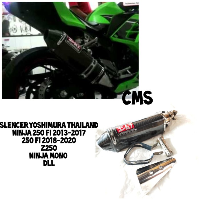[Baru] Slencer Yoshimura Carbon Thailand Ninja 250 Fi Old Fi New Z250 Mono Limited