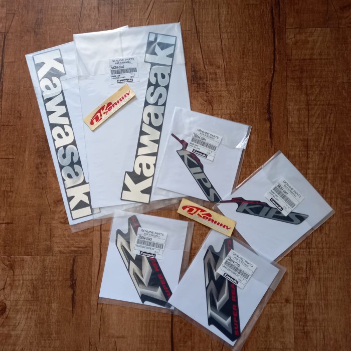 ✨New Stiker Set Ninja Rr Old Biru Dongker Original Terbaru