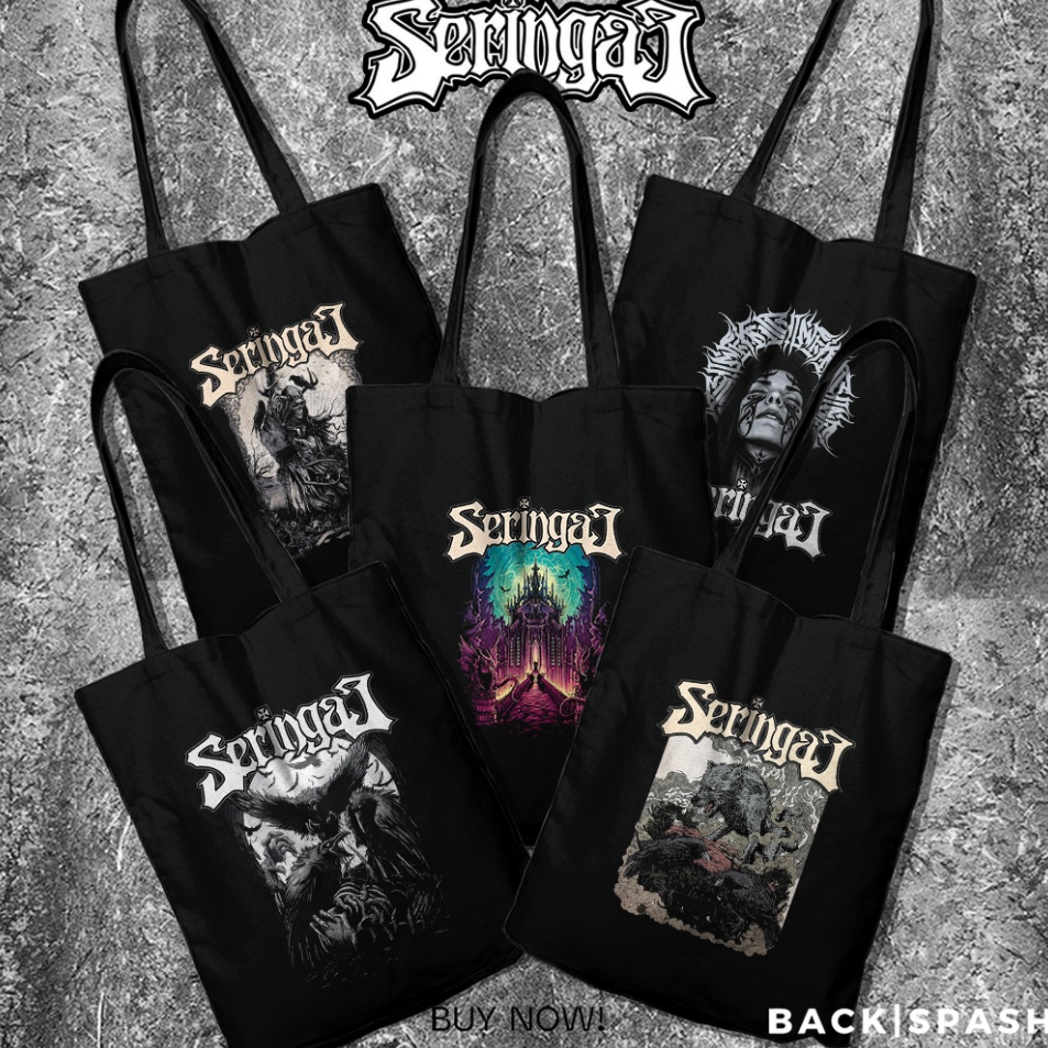 [200] Tas Totebag Band Seringai Pria Wanita - SERINGAI S@le