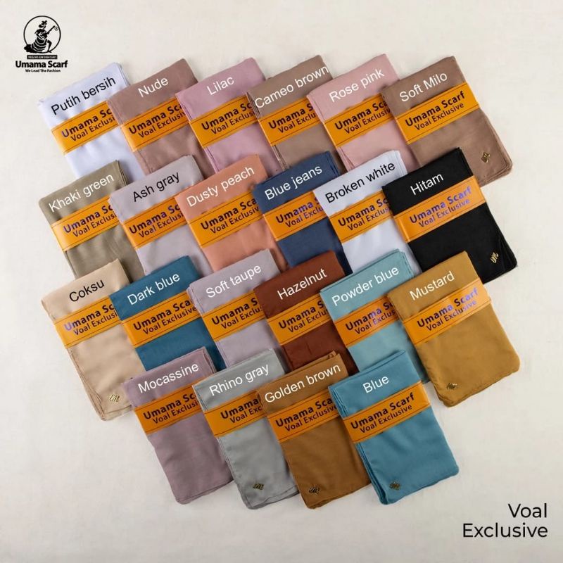 HIJAB / JILBAB VOAL MIRACLE PLAIN LC BY UMMA SCARF