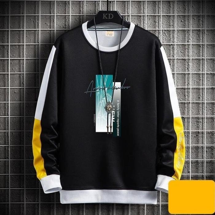 Baju Kaos Mountain /Atasan Unisexs Lengan Panjang Sweater Hoodie Cowok Korean Style Switer Laki Kere