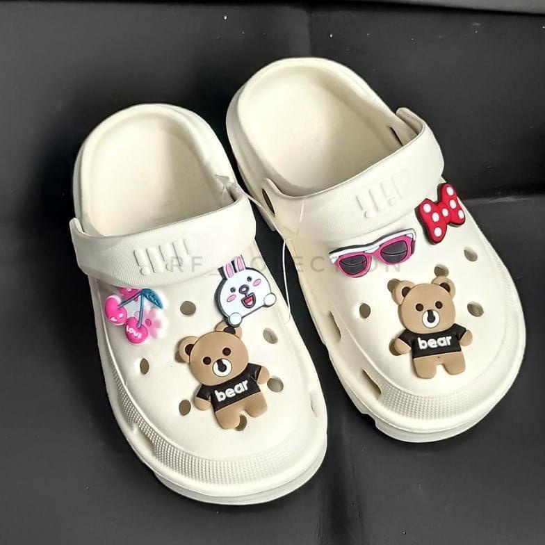 Sandal Baim Fuji Anak Perempuan Sandal Karet Anak Cewek Terbaru Sendal Crocs Kekinian Viral